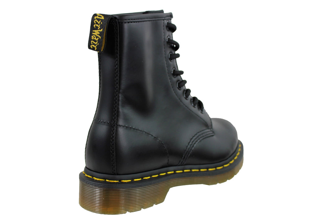 1460 Black Smooth Unisex Leather Lace Up Fashion Boots
