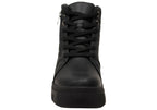 Dilly Womens Comfortable Brazilian Low Heel Lace Up Ankle Boots