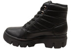 Dilly Womens Comfortable Brazilian Low Heel Lace Up Ankle Boots