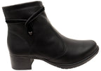 Shelby Womens Comfortable Brazilian Low Heel Ankle Boots