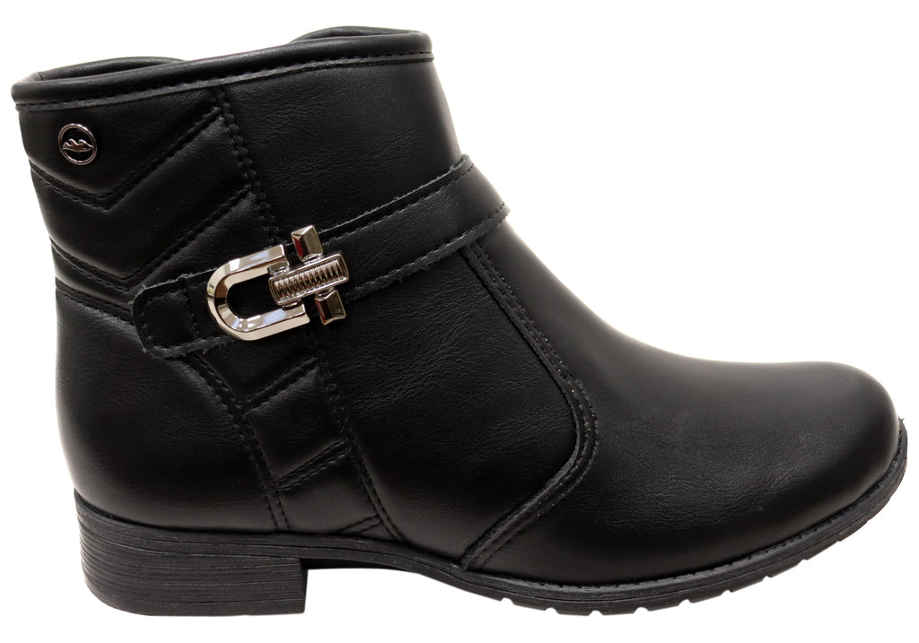 Candice Womens Comfortable Brazilian Low Heel Ankle Boots