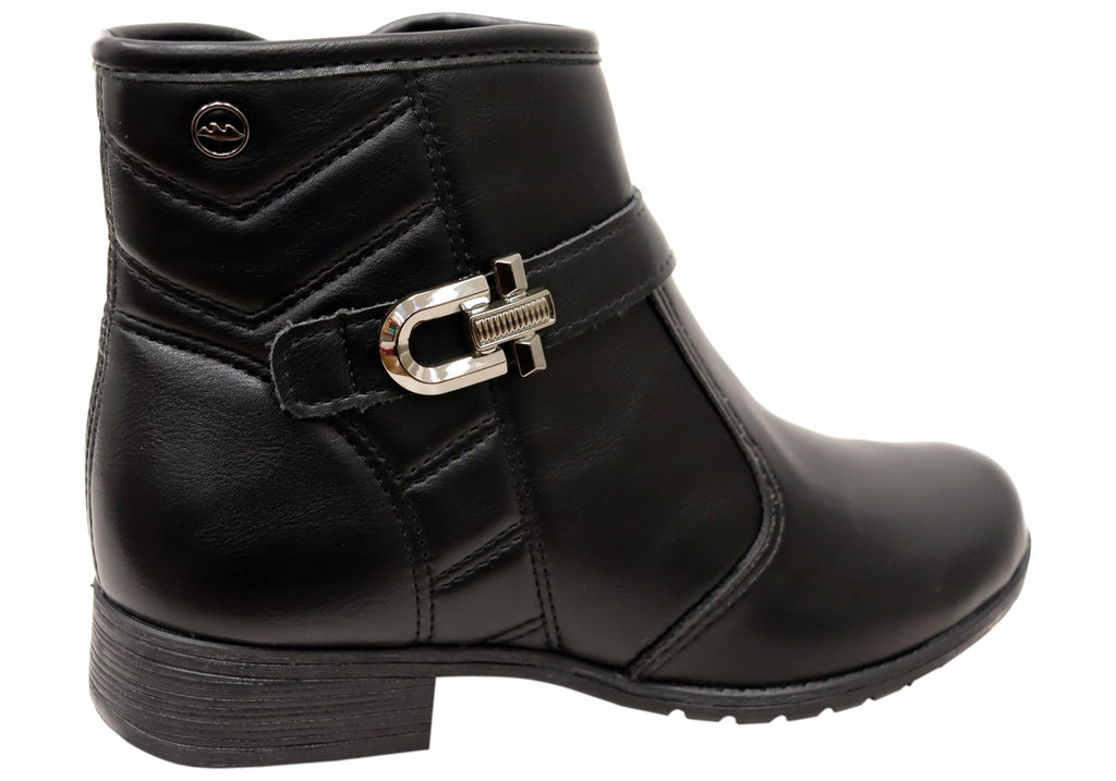 Candice Womens Comfortable Brazilian Low Heel Ankle Boots