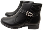 Candice Womens Comfortable Brazilian Low Heel Ankle Boots