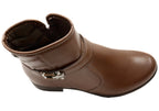 Candice Womens Comfortable Brazilian Low Heel Ankle Boots