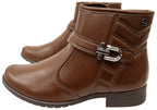 Candice Womens Comfortable Brazilian Low Heel Ankle Boots