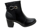 Cynthia Womens Comfortable Brazilian Heeled Ankle Boots