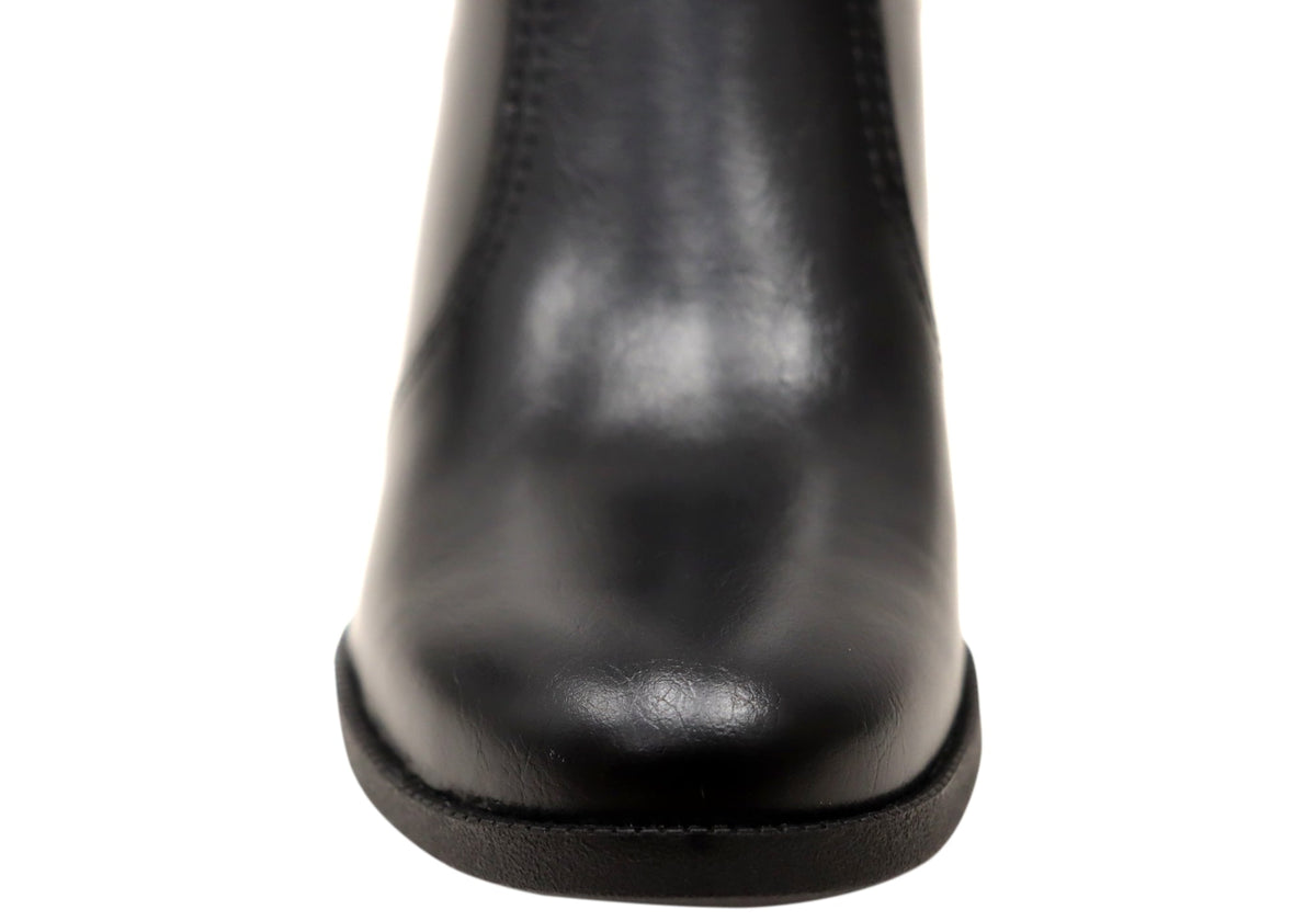 Cynthia Womens Comfortable Brazilian Heeled Ankle Boots