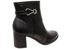 Cynthia Womens Comfortable Brazilian Heeled Ankle Boots