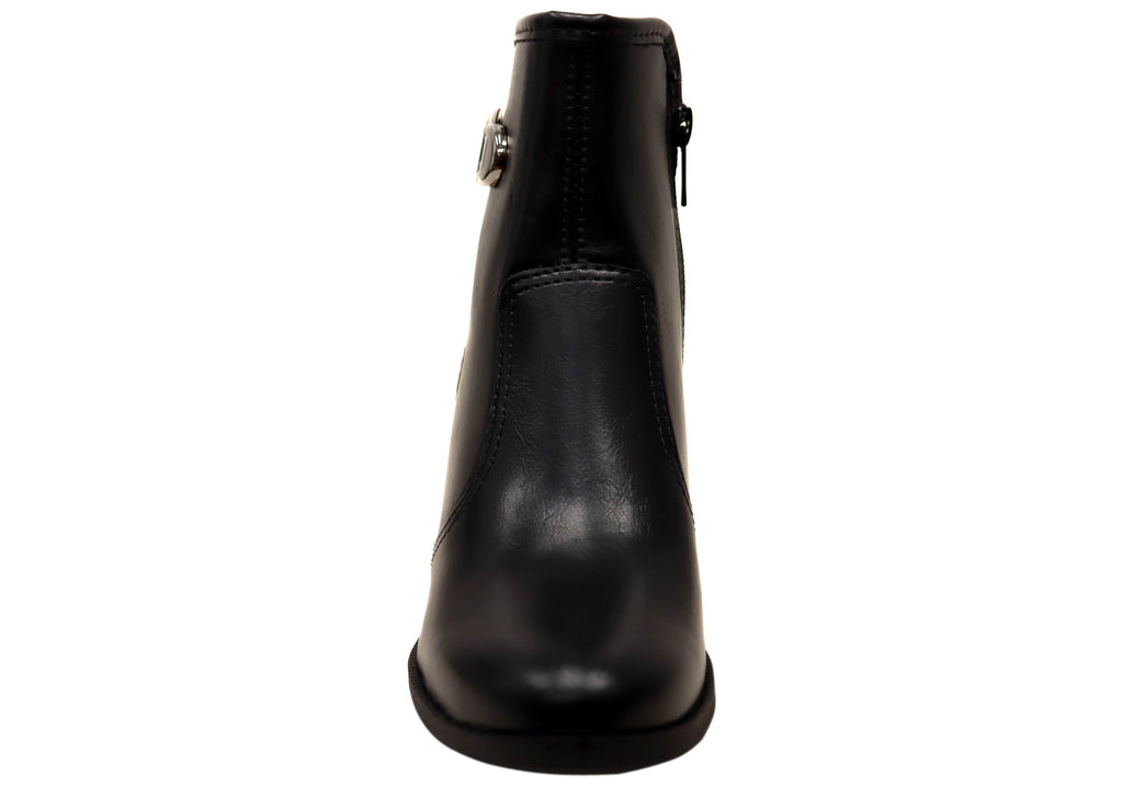 Cynthia Womens Comfortable Brazilian Heeled Ankle Boots