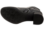 Cynthia Womens Comfortable Brazilian Heeled Ankle Boots