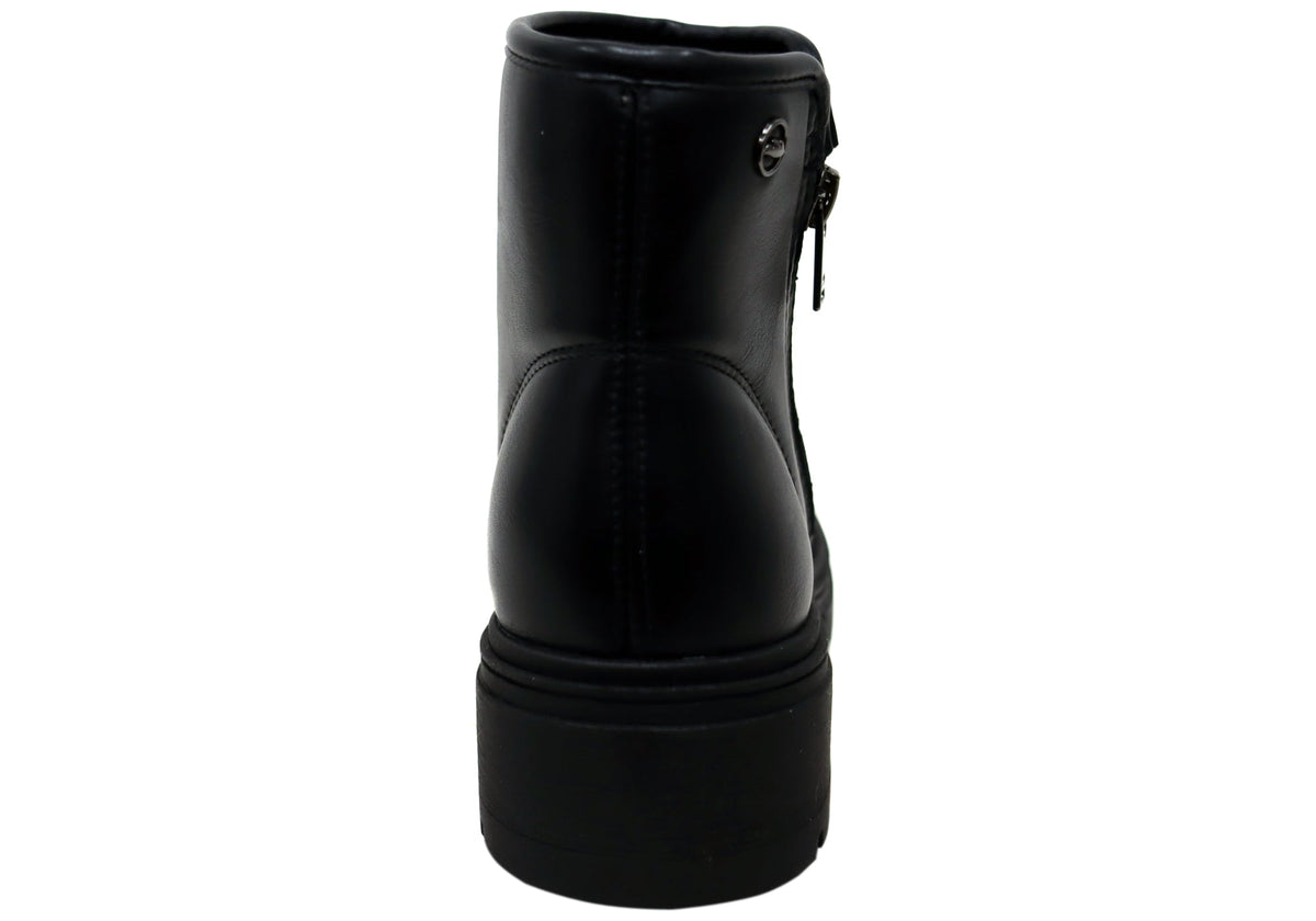 Brax Womens Comfortable Brazilian Low Heel Ankle Boots