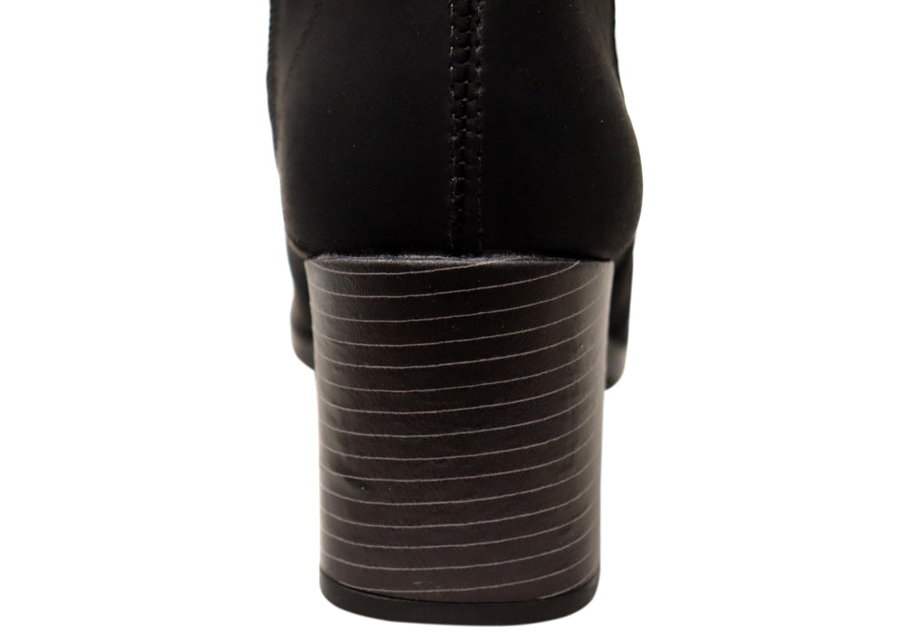 Diane Womens Comfortable Brazilian Heeled Ankle Boots