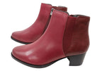 Heaven Womens Comfortable Leather Ankle Boots