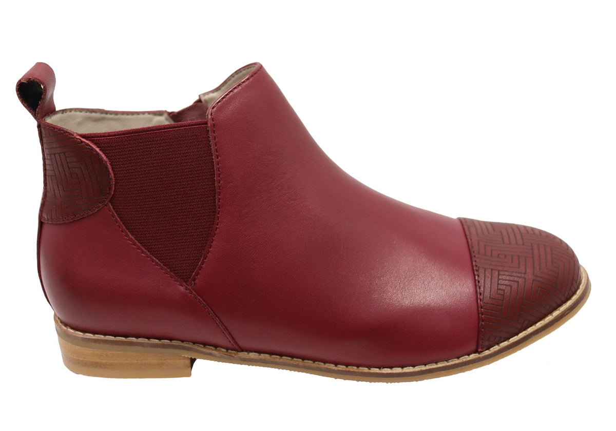 Tycoon Womens Leather Comfort Supportive Ankle Boots