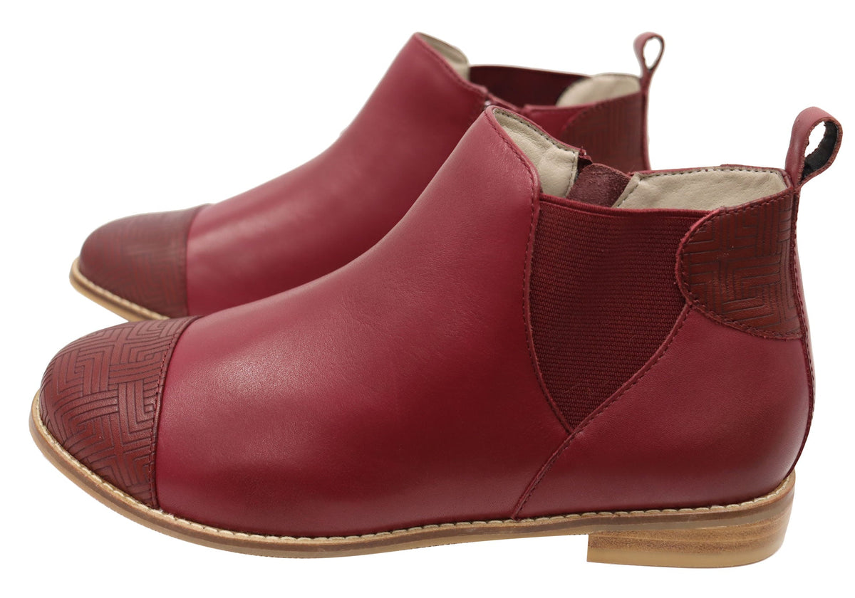 Tycoon Womens Leather Comfort Supportive Ankle Boots