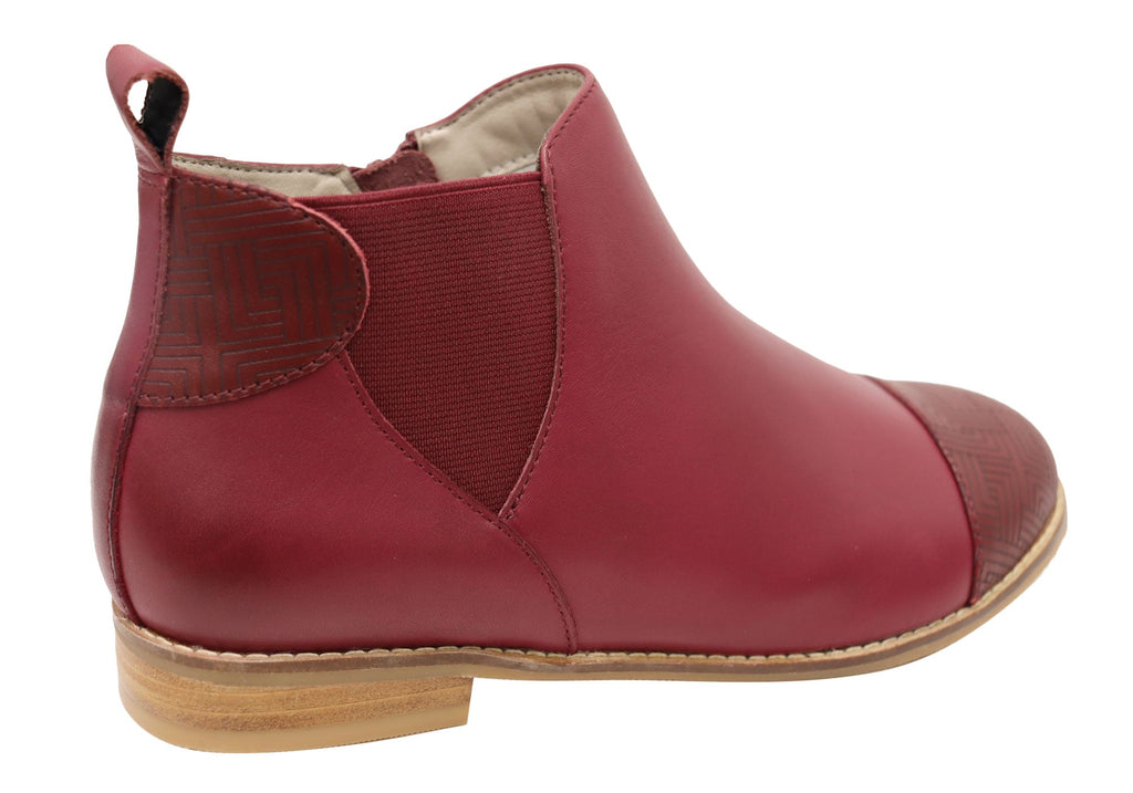 Tycoon Womens Leather Comfort Supportive Ankle Boots