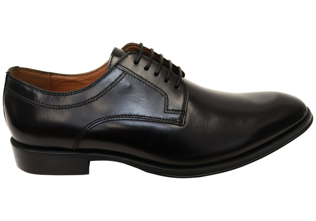 Mens Sentinel Plain Derby EE Extra Wide Leather Dress Shoes