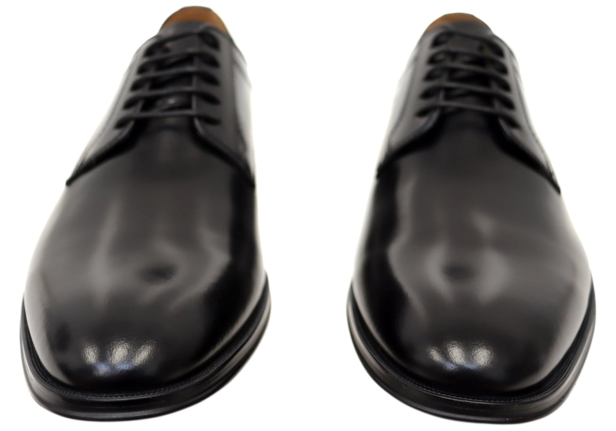Mens Sentinel Plain Derby EE Extra Wide Leather Dress Shoes