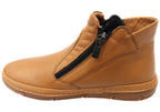 Maia Womens European Comfortable Leather Ankle Boots