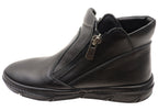 Maia Womens European Comfortable Leather Ankle Boots