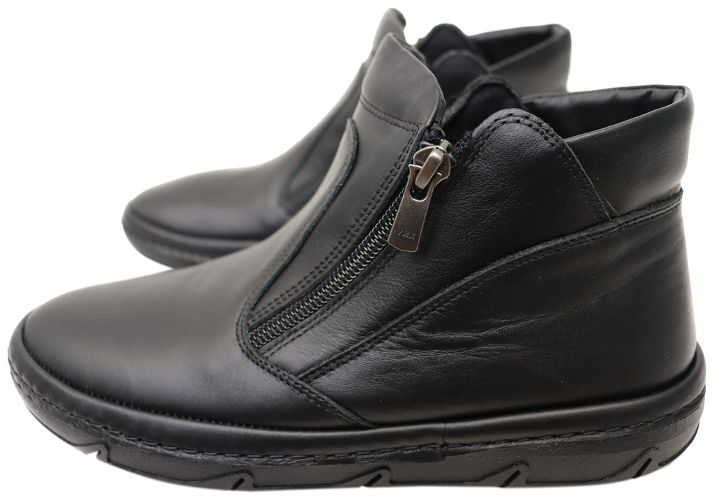 Maia Womens European Comfortable Leather Ankle Boots
