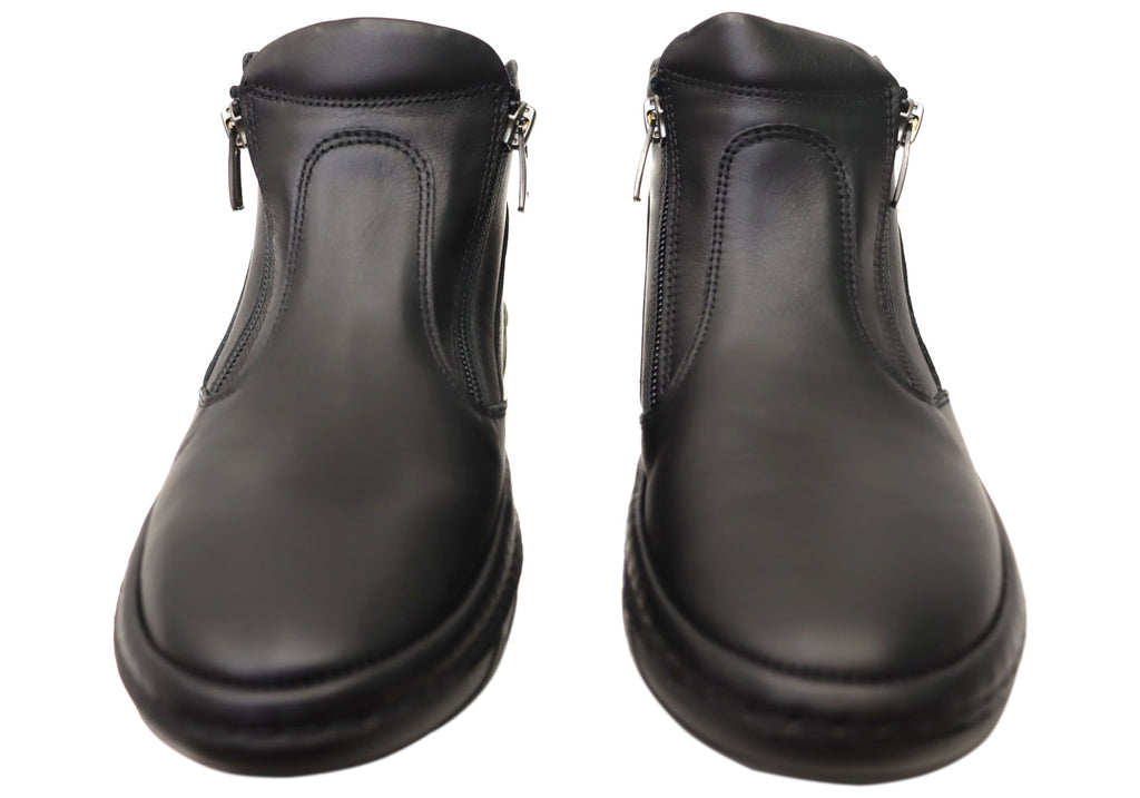 Maia Womens European Comfortable Leather Ankle Boots