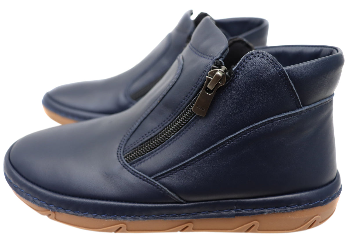 Maia Womens European Comfortable Leather Ankle Boots