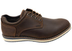 Mens EE Extra Wide Circuit Plain Leather Shoes