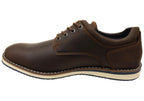 Mens EE Extra Wide Circuit Plain Leather Shoes