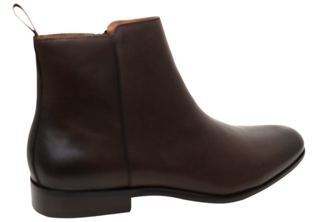 Mens EE Extra Wide Leather Centurion Plain Toe Boots