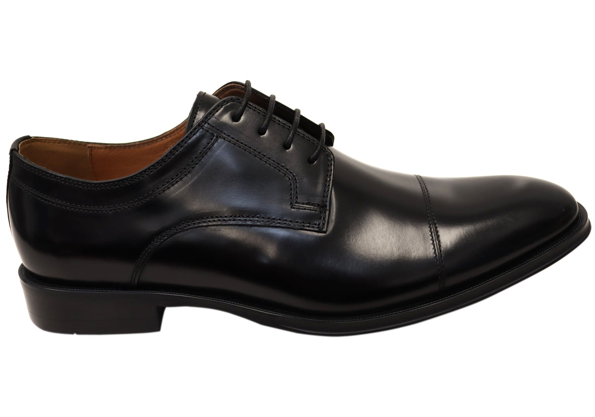 Mens Sentinel Cap Derby EE Extra Wide Leather Dress Shoes
