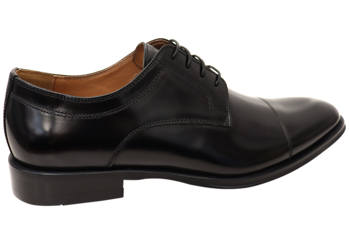 Mens Sentinel Cap Derby EE Extra Wide Leather Dress Shoes