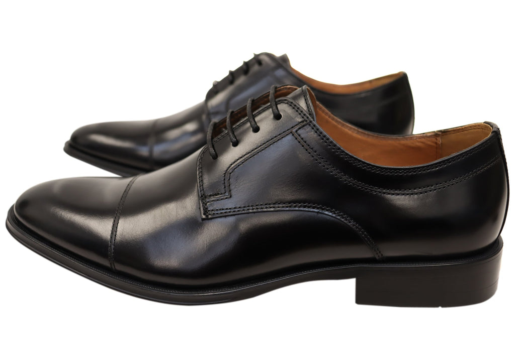Mens Sentinel Cap Derby EE Extra Wide Leather Dress Shoes