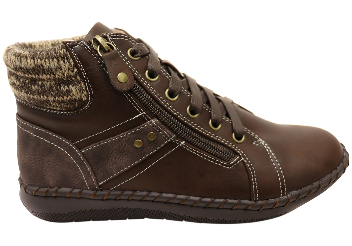 Womens Wanda Comfortable Ankle Boots