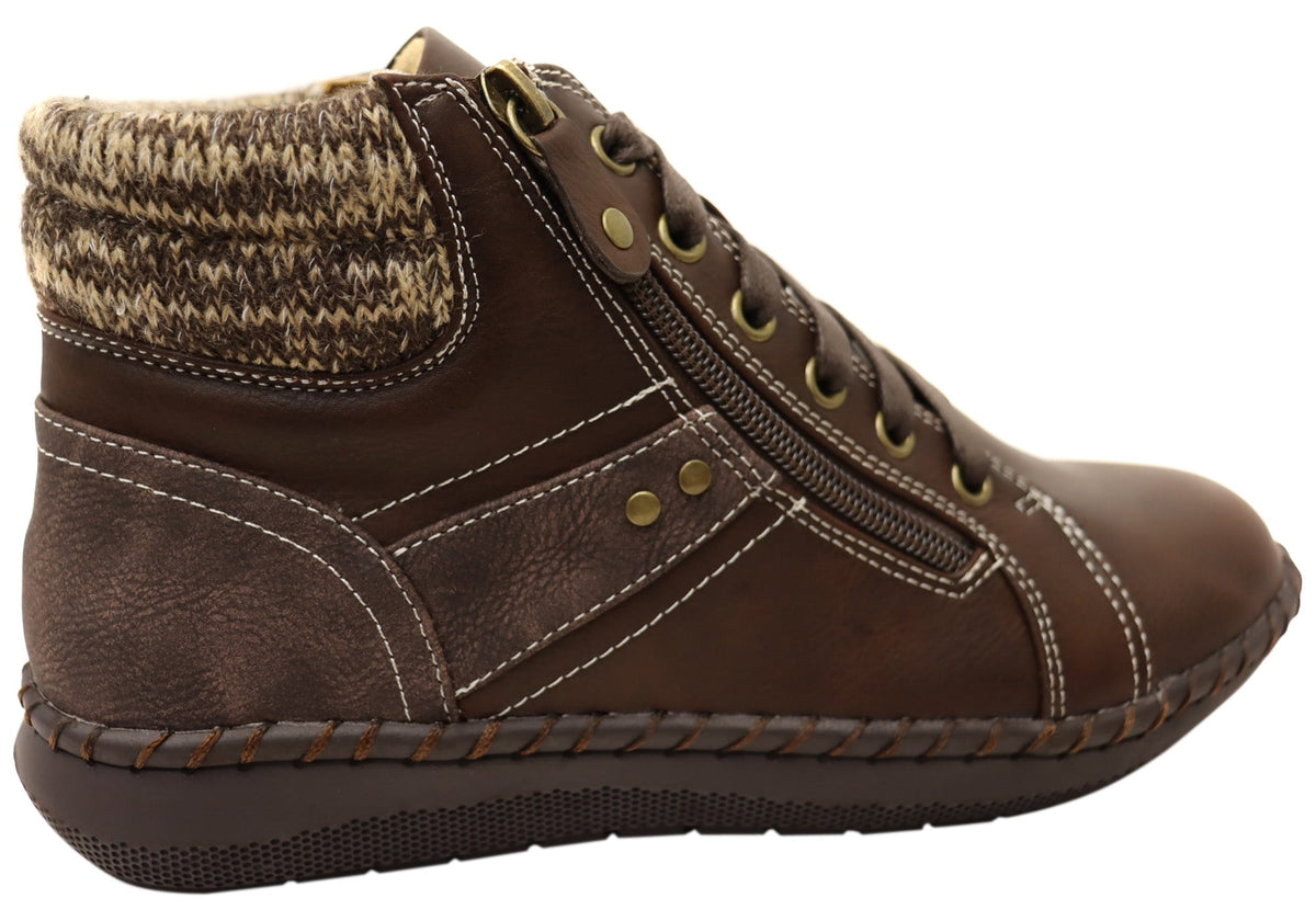 Womens Wanda Comfortable Ankle Boots