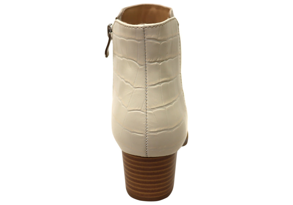 Heaven Womens Comfortable Leather Ankle Boots