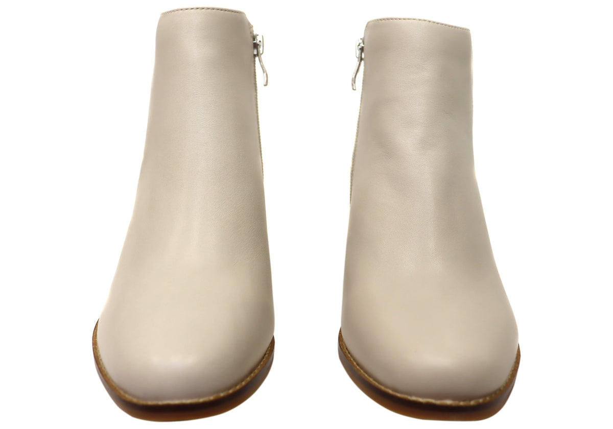 Heaven Womens Comfortable Leather Ankle Boots