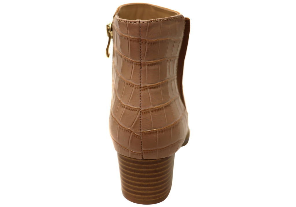 Heaven Womens Comfortable Leather Ankle Boots