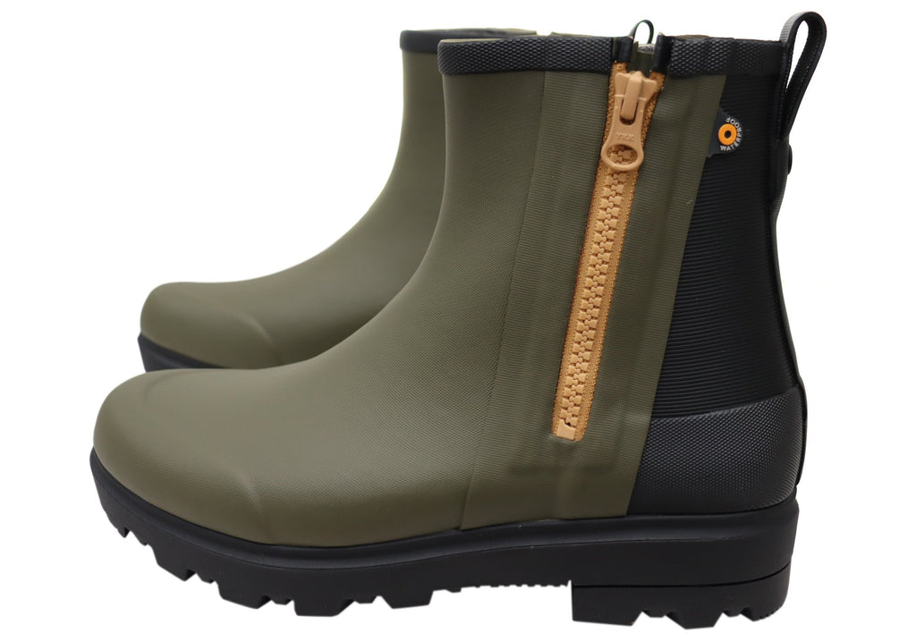 Womens Comfortable Holly Rain Zip Womens Casual Waterproof Boots