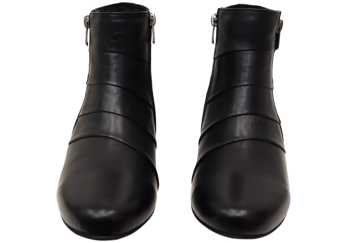 Elva Womens European Comfortable Leather Boots