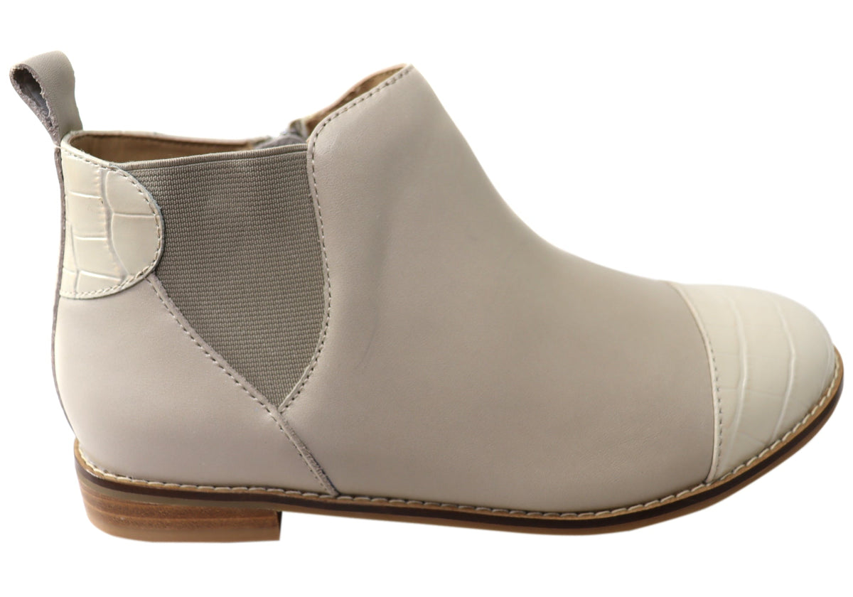 Tycoon Womens Leather Comfort Supportive Ankle Boots