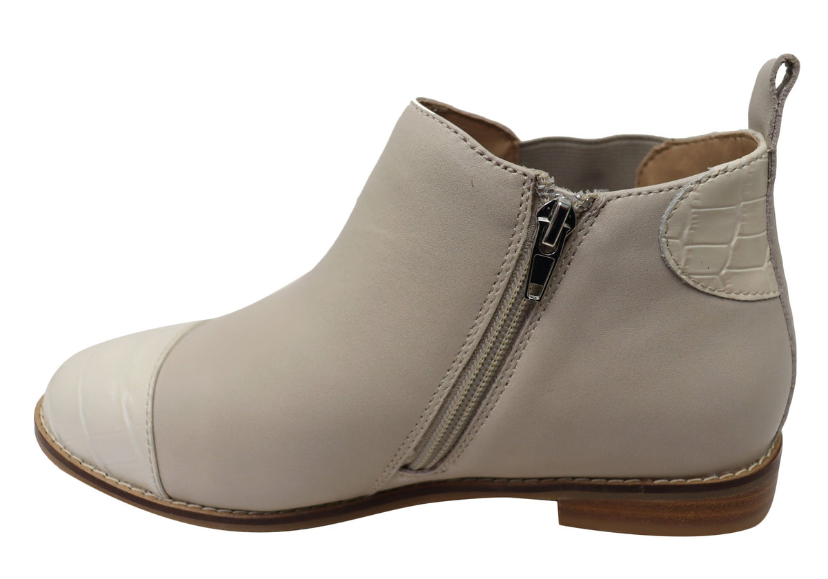 Tycoon Womens Leather Comfort Supportive Ankle Boots