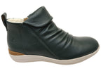 Glee Womens Comfortable Supportive Leather Ankle Boots