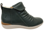 Glee Womens Comfortable Supportive Leather Ankle Boots