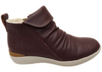 Glee Womens Comfortable Supportive Leather Ankle Boots