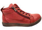 EG1570 Womens Flat Leather European Ankle Boots