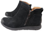Lidia Zip Boot Comfortable Leather Ankle Boots