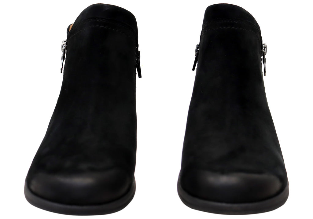 Lidia Zip Boot Comfortable Leather Ankle Boots