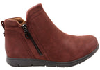 Lidia Zip Boot Comfortable Leather Ankle Boots