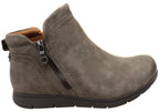 Lidia Zip Boot Comfortable Leather Ankle Boots
